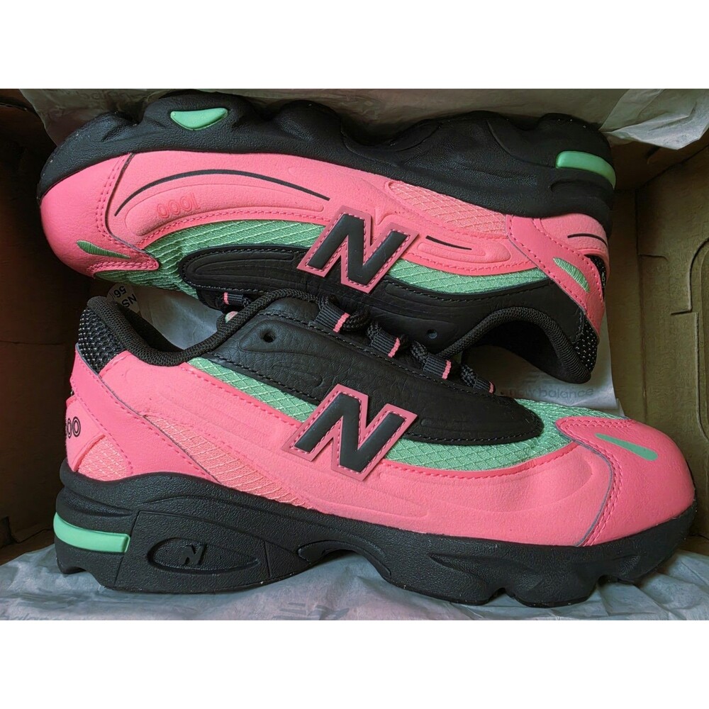 New Balance 1000 (GS) Kids Sneakers Pink/Black/Green GC1000DM SIZE 7 Women/5.5Y - Picture 8 of 8